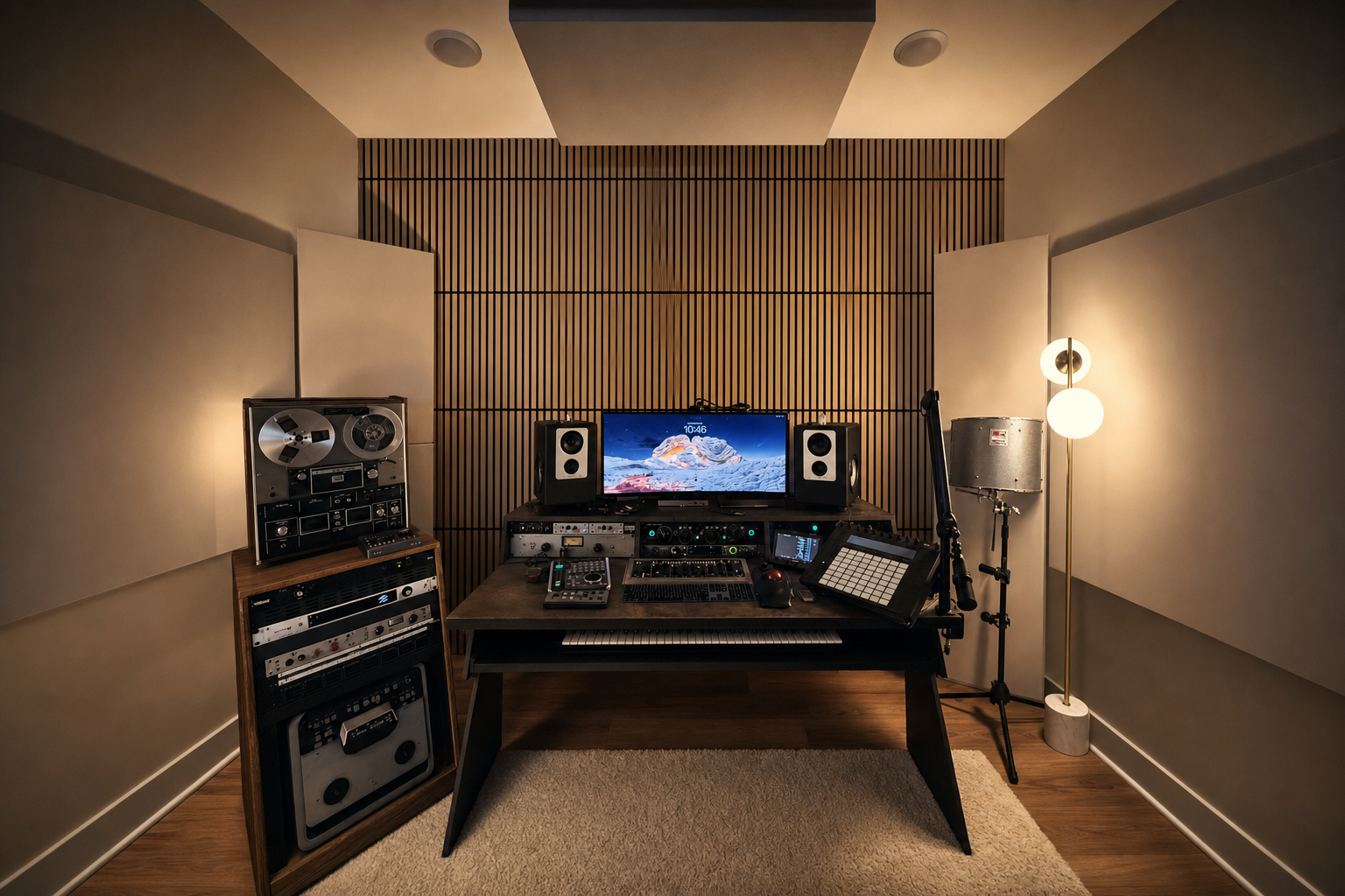 Future Relics production and mixing room